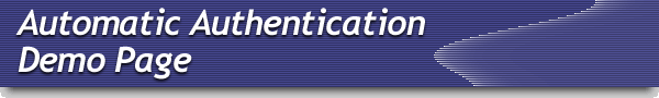 Automatic Authentication Demo Page